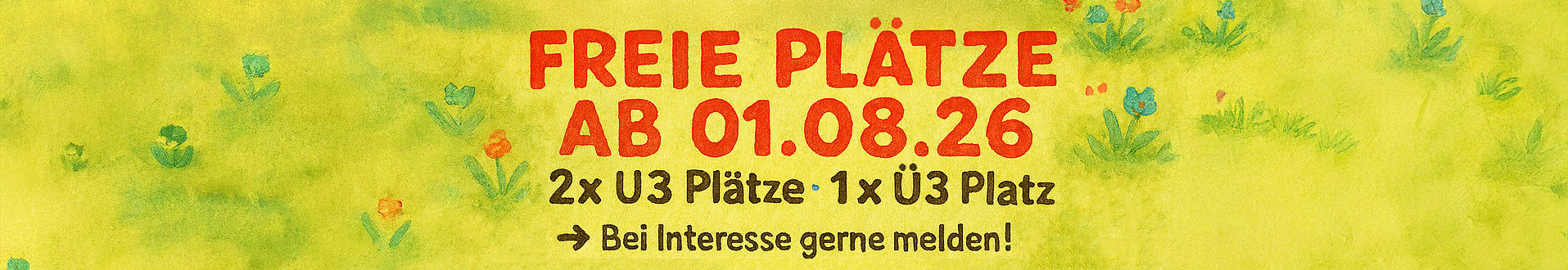 Freie Plätze ab 01.08.2026