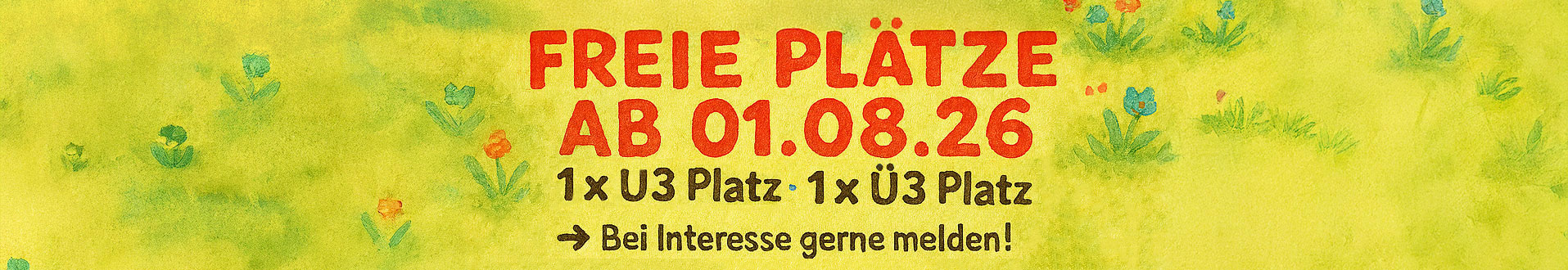 Freie Plätze ab 01.08.2026